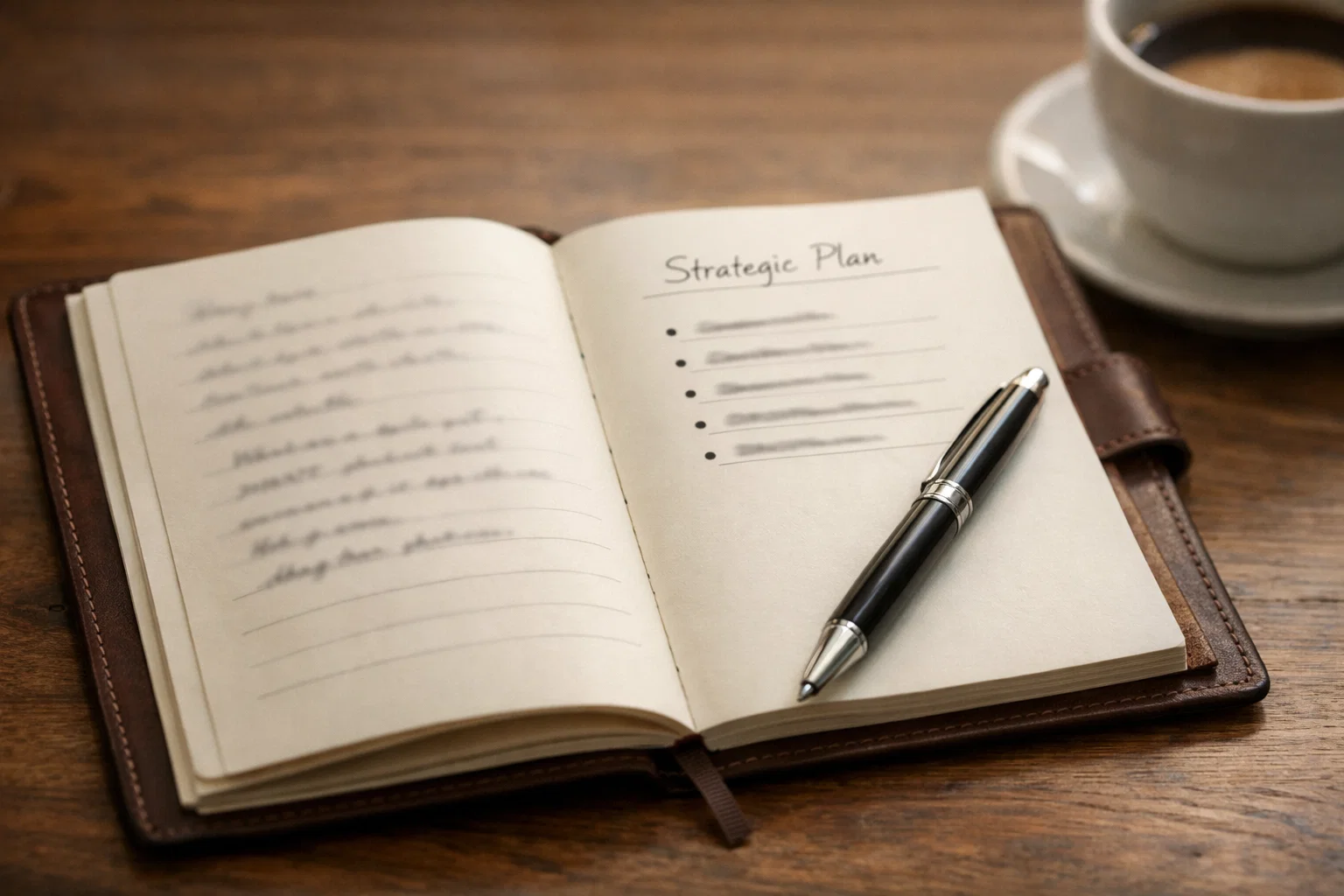 Blocco appunti con strategia di scommesse e penna